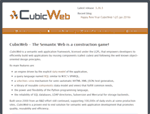 Tablet Screenshot of cubicweb.org